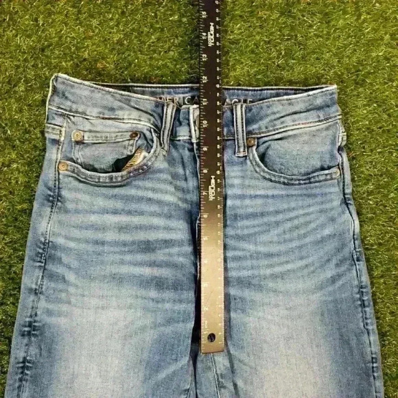 American Eagle Airflex+ Slim Jeans Move Free Athletic Fit 26 X 28 Distressed - Picture 9 of 10